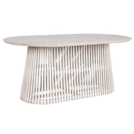Tavolo da Pranzo Home ESPRIT Bianco legno di mindi 180 x 100 x 75 cm