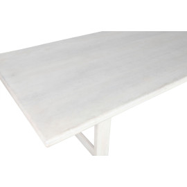 Tavolo da Pranzo Home ESPRIT Bianco Legno di mango 213,4 x 96,5 x 76,2 cm