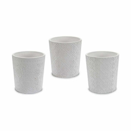 Vaso Modello Bianco Ceramica 12,3 x 12 x 12,3 cm (144 Unità)