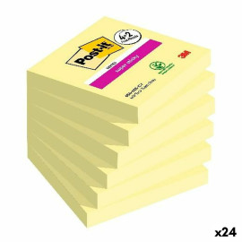 Note Adesive Post-it Super Sticky Giallo 76 x 76 mm 6 Pezzi (24 Unità)