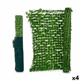 Recinzione da Giardino Fogli 1,5 x 3 m Verde Chiaro Plastica (4 Unità)