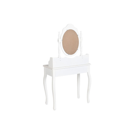 Toeletta Home ESPRIT Bianco ABS Specchio Legno MDF 75 x 42 x 140 cm
