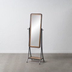 Specchio spogliatoio Nero Naturale 62 x 42 x 174 cm