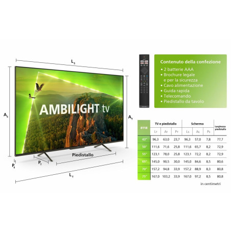 Smart TV Philips 65PUS8118 65" 4K Ultra HD LED HDR