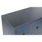 Cassettiera DKD Home Decor Azzurro Dorato Abete Legno MDF Orientale 63 x 27 x 101 cm