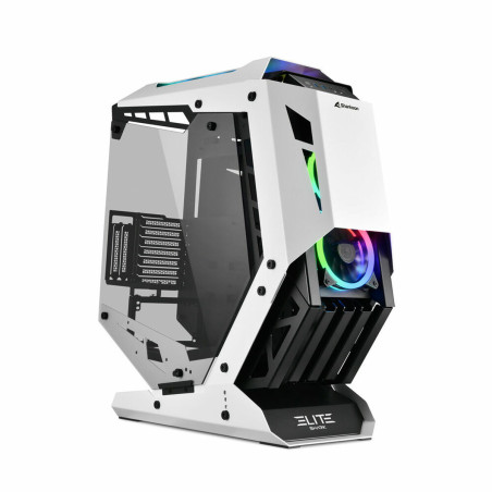 Case computer desktop ATX Sharkoon ELITE SHARK CA700 LED RGB Nero/Bianco Bianco
