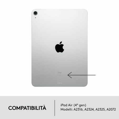 Tastiera Logitech iPad Air 2020 Grigio