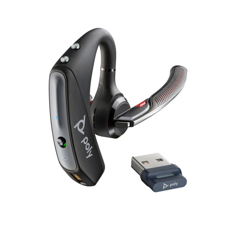 Auricolari Bluetooth con Microfono Poly Voyager 5200 Nero